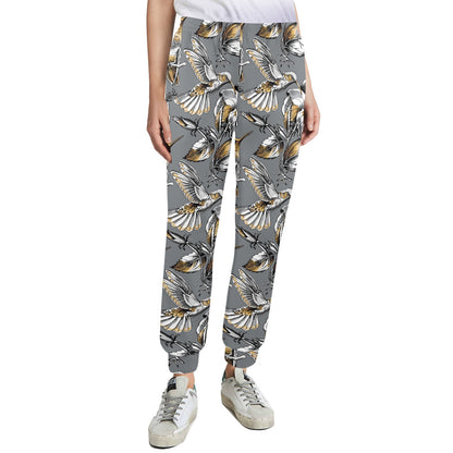 Hummingbird Pattern Print Design 02 Women's Casual Track Pants