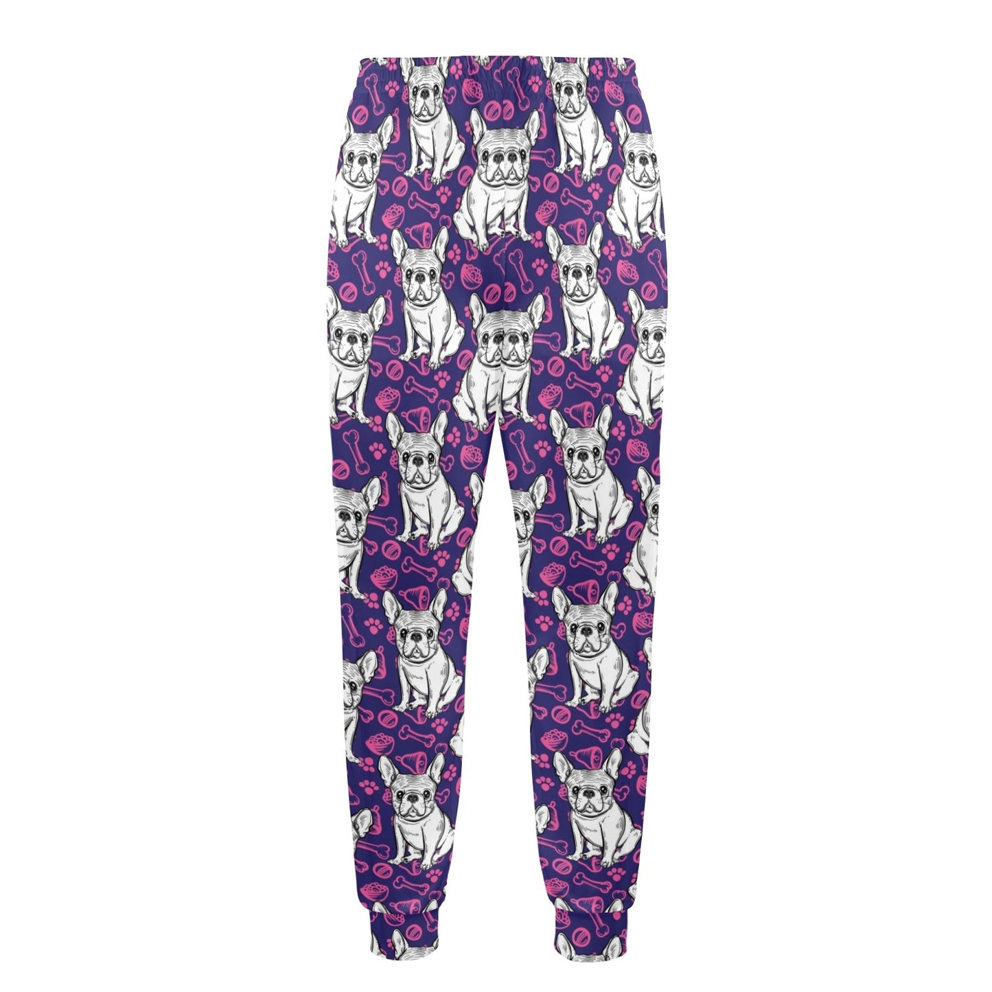French Bulldogs Design Print Pattern JJ0226 Men's Casual Track Pants