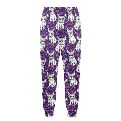 French Bulldogs Design Print Pattern JJ0226 Men's Casual Track Pants