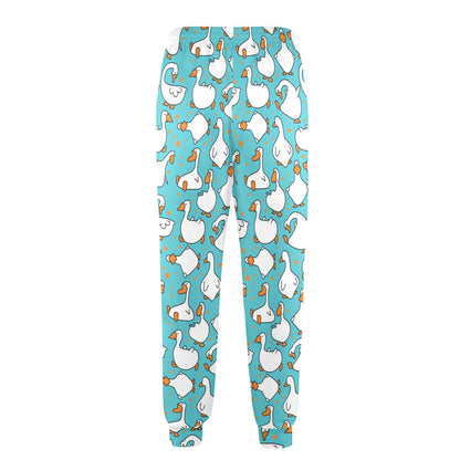 Goose Print Design LKS403 Men's Casual Track Pants