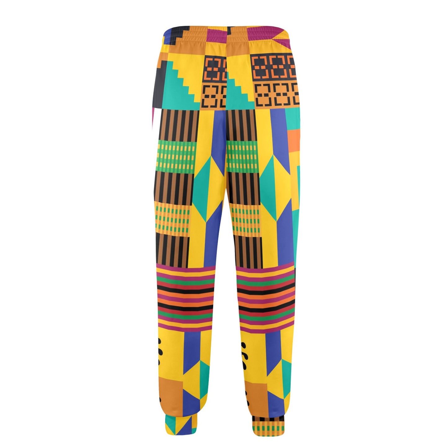Kente Pattern Print Design 03 Men's Casual Track Pants