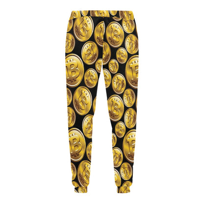 Bitcoin Pattern Print Design DO05 Men's Sweatpants