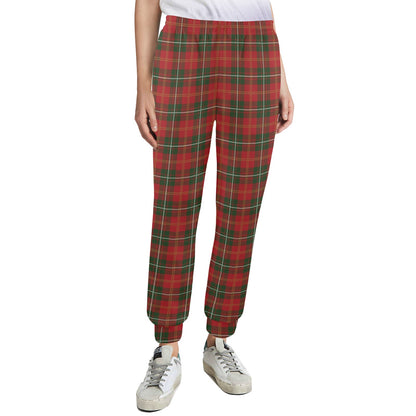 Holiday Tartan Plaid Pattern Women's Casual Track Pants