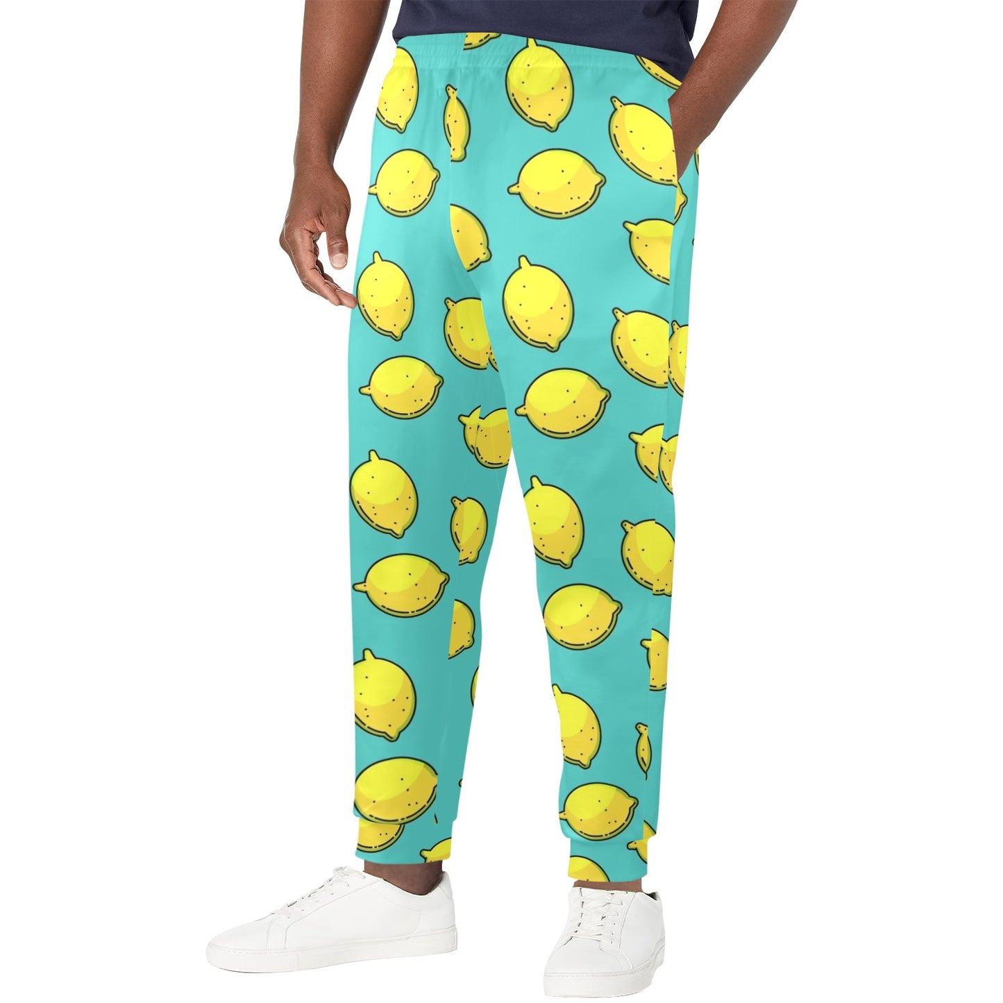 Lemon Pattern Print Design LM04 Men's Casual Track Pants