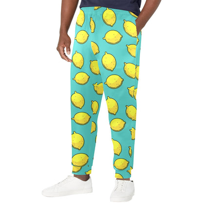 Lemon Pattern Print Design LM04 Men's Casual Track Pants