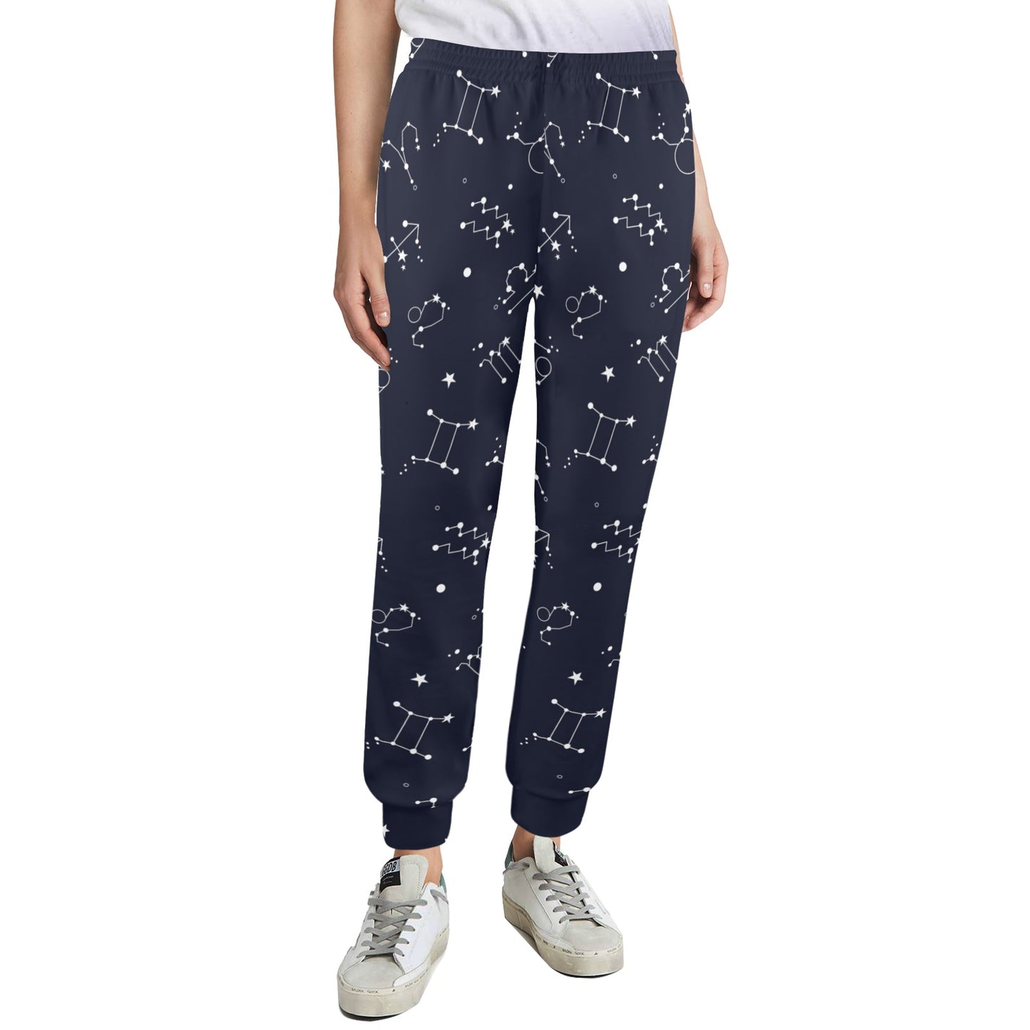 Constellation Pattern Print Design 05 Women's Casual Track Pants