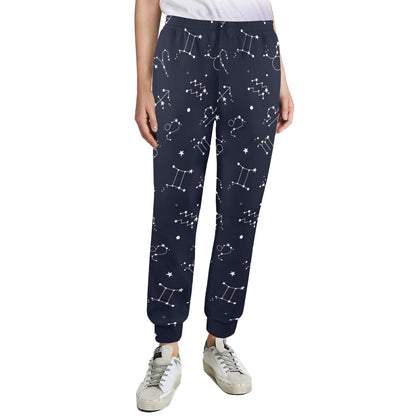 Constellation Pattern Print Design 05 Women's Casual Track Pants