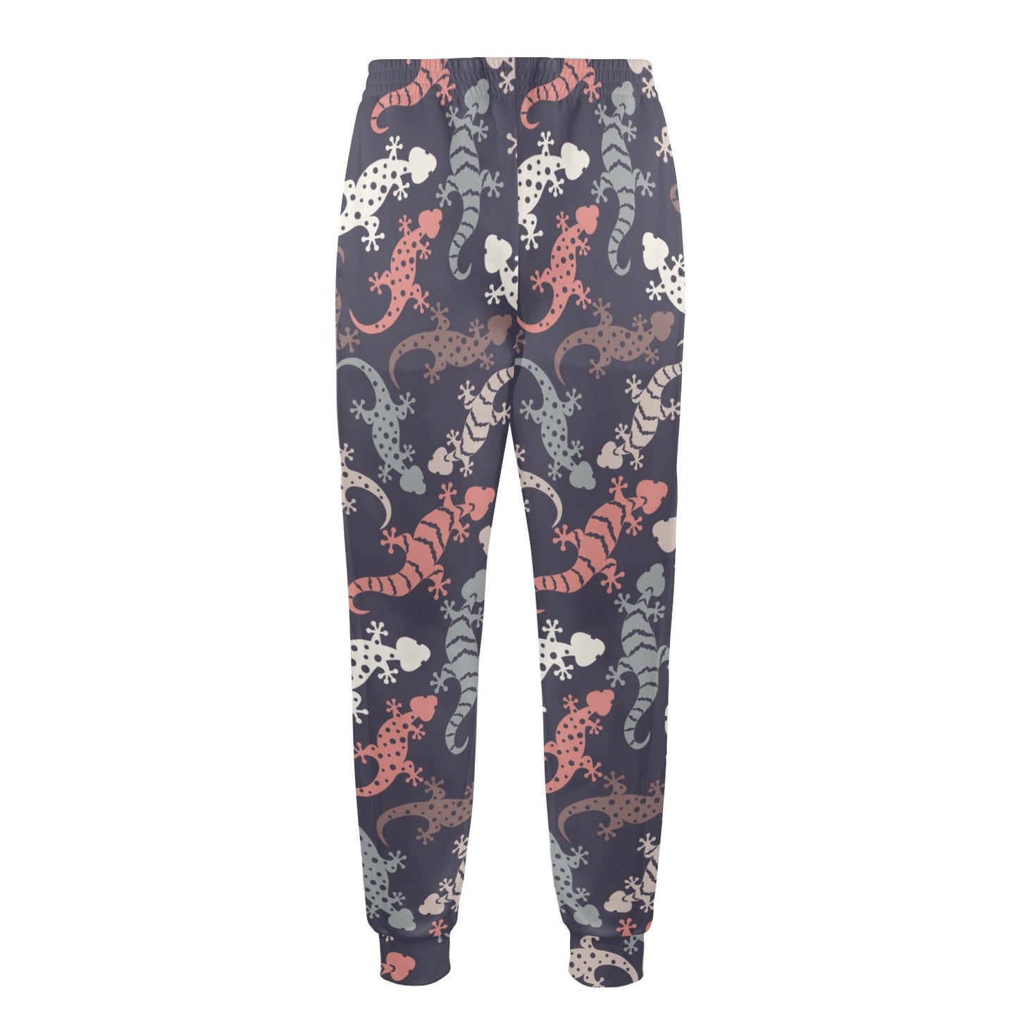 Gecko Pattern Print Design 02 Men's Casual Track Pants