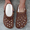 Agricultural Gold Wheat Print Pattern Unisex Clogs Shoes