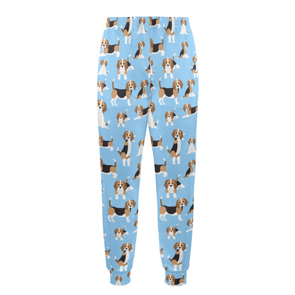 Beagle Pattern Print Design 03 Men's Casual Track Pants
