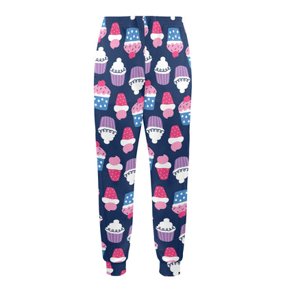 Cupcake Pattern Print Design CP04 Men's Casual Track Pants