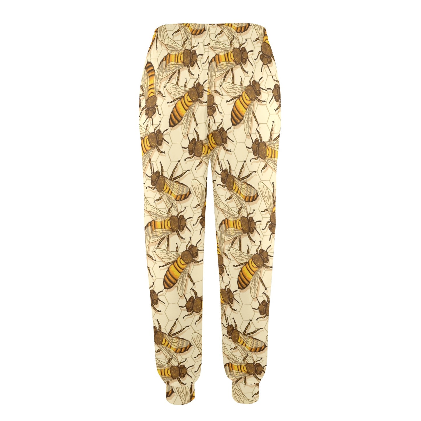Bee Pattern Print Design BEE05 Women's Casual Track Pants