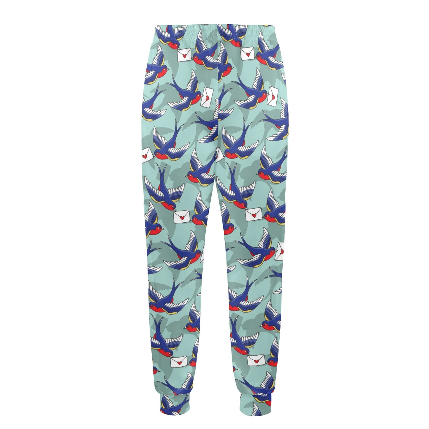 Swallow Bird Pattern Print Design 02 Men's Casual Track Pants