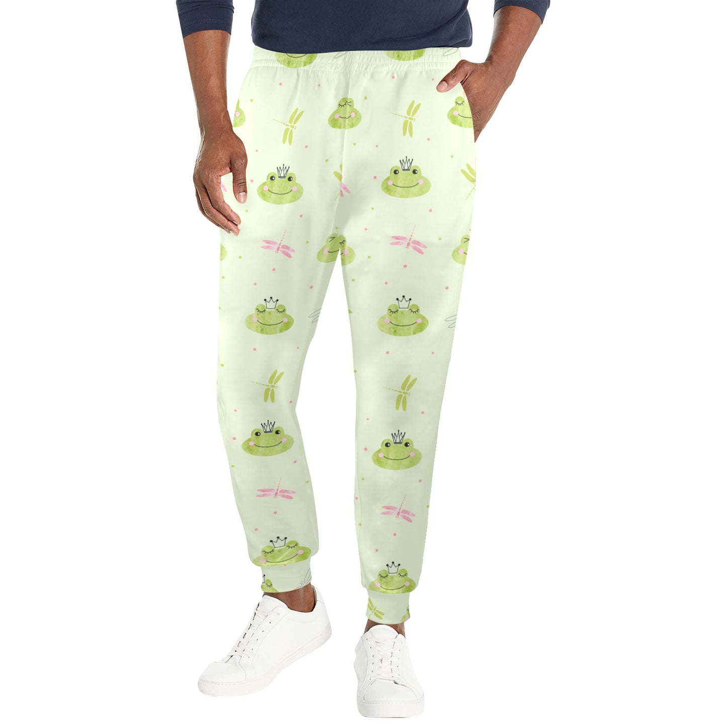 frog Design Print Pattern JJ0232 Men's Casual Track Pants