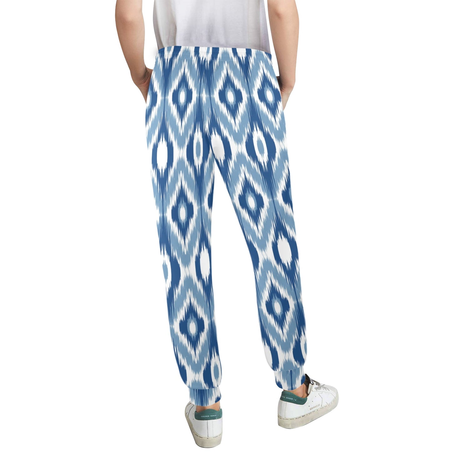 Ikat Pattern Print Design 03 Women's Casual Track Pants