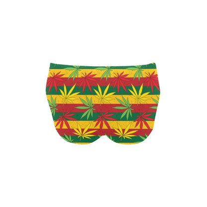 Rasta Pattern Print Design A03 Men's Swimming Briefs