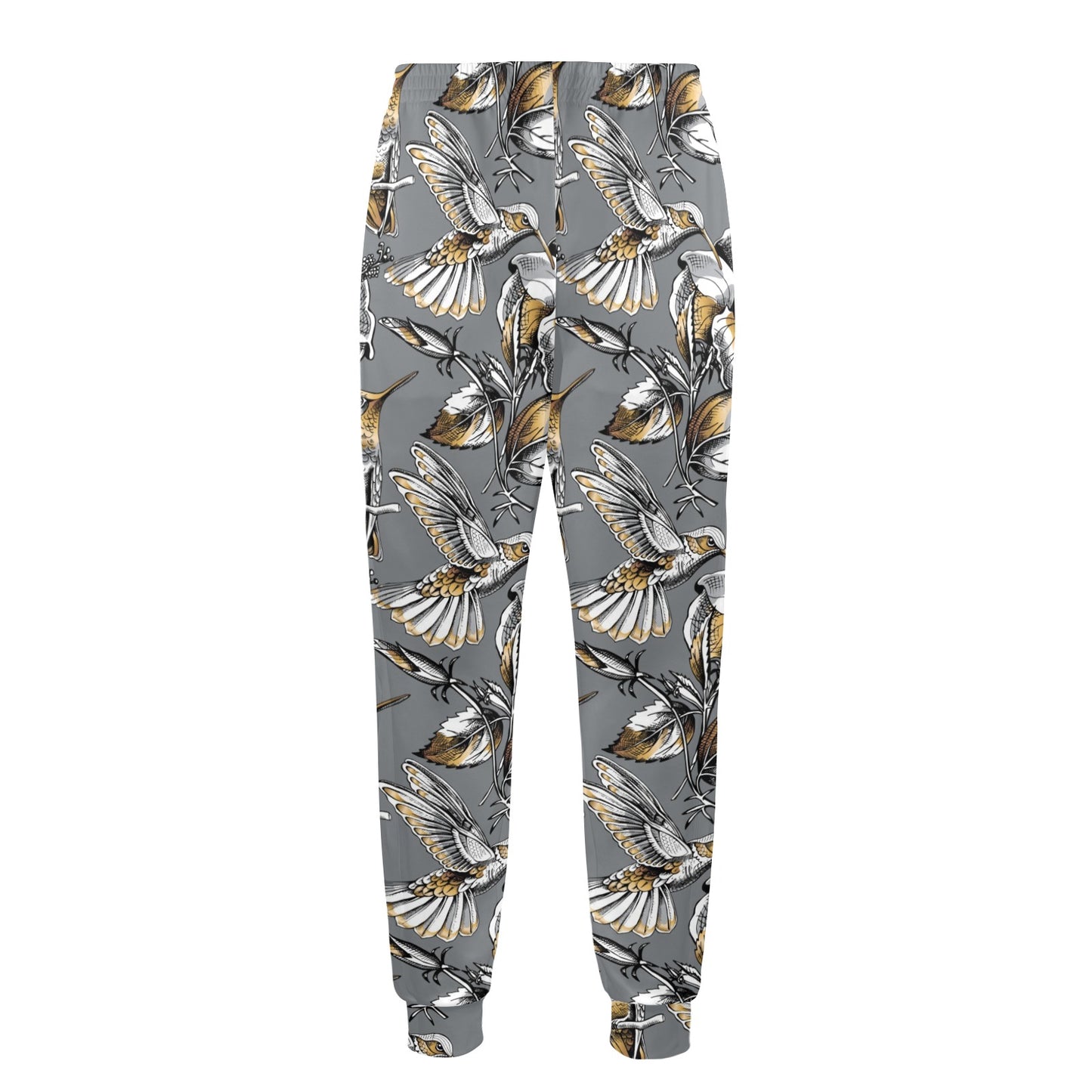 Hummingbird Pattern Print Design 02 Men's Casual Track Pants