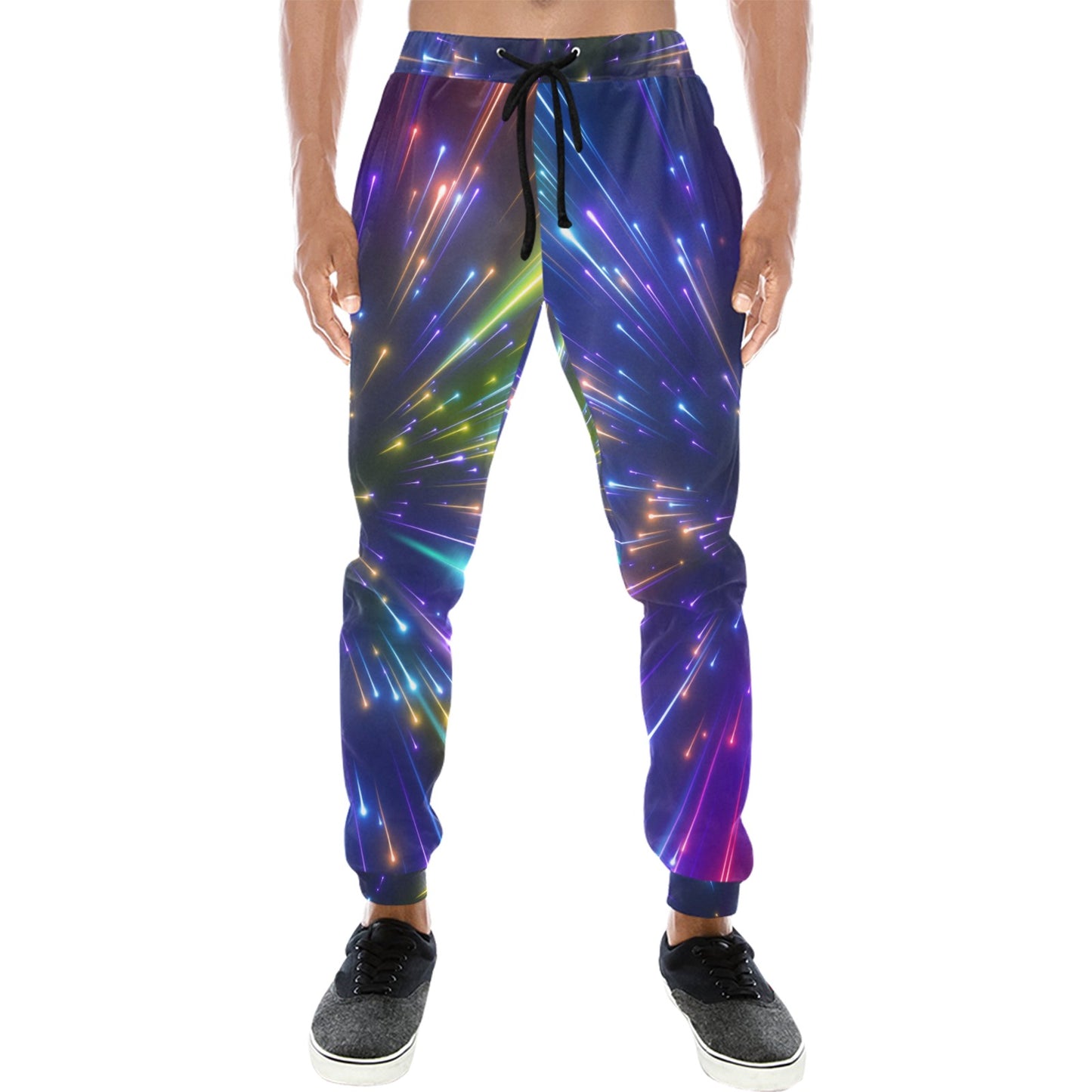 Celestial Rainbow Speed Light Men's Sweatpants