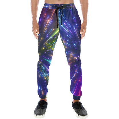 Celestial Rainbow Speed Light Men's Sweatpants