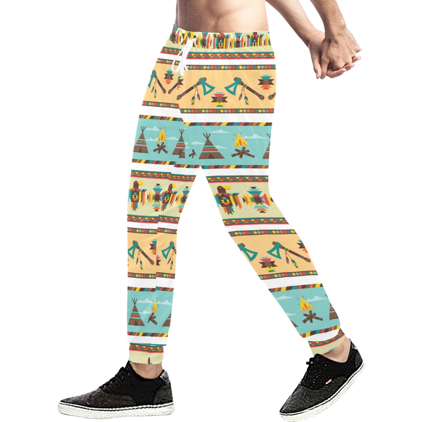 American indian Life Pattern Men's Sweatpants