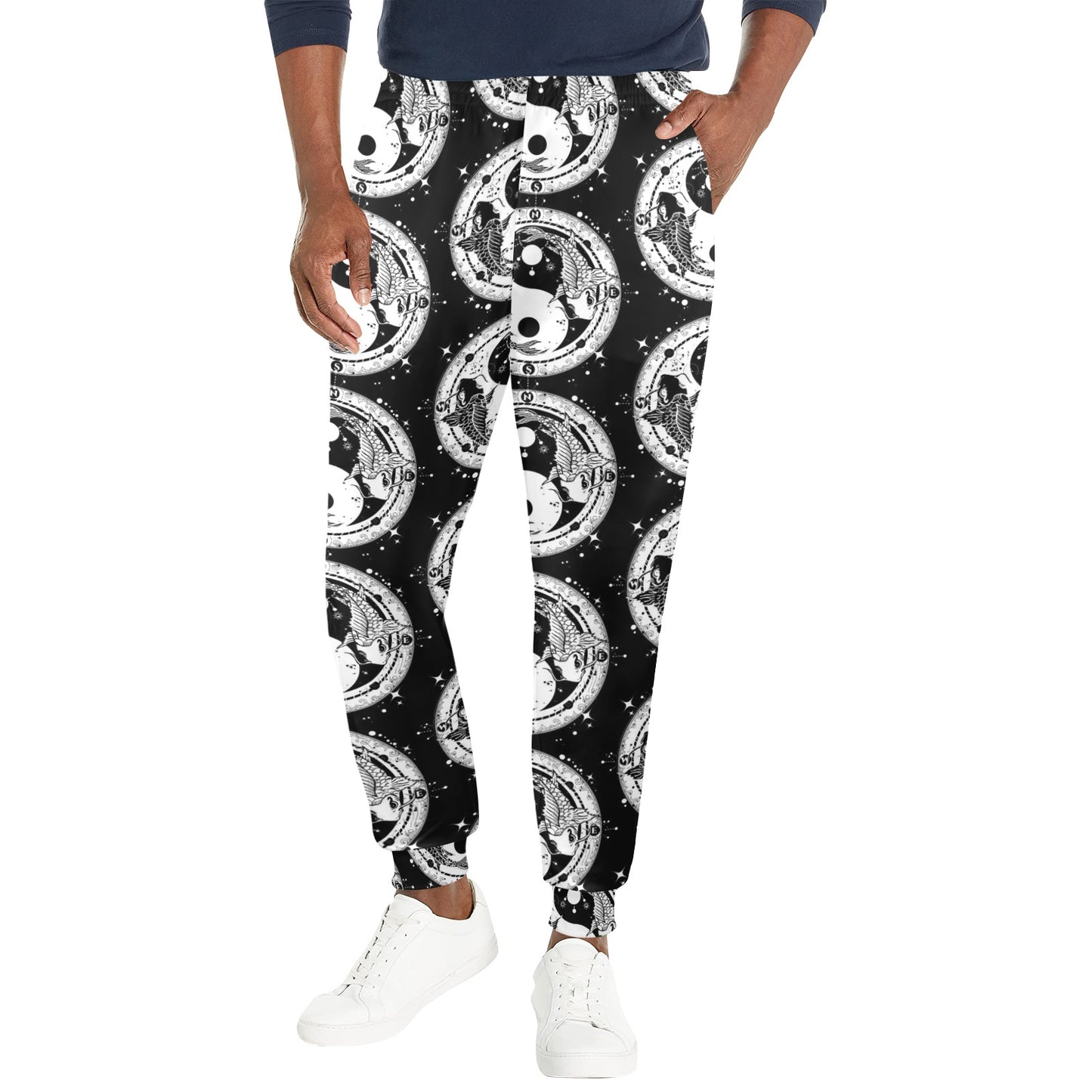 Yin Yang Koi Fish Men's Casual Track Pants