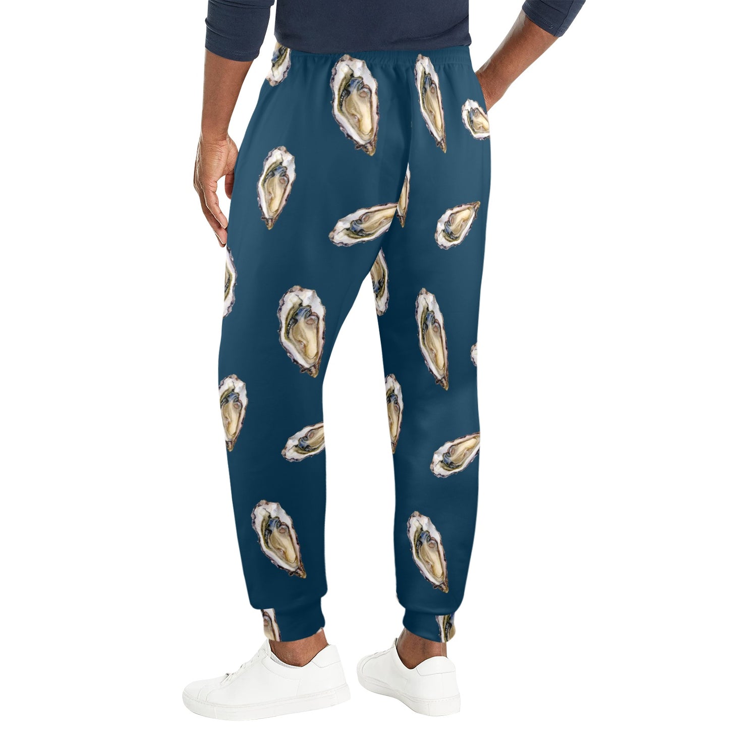 Oyster Pattern Print Design 03 Men's Casual Track Pants
