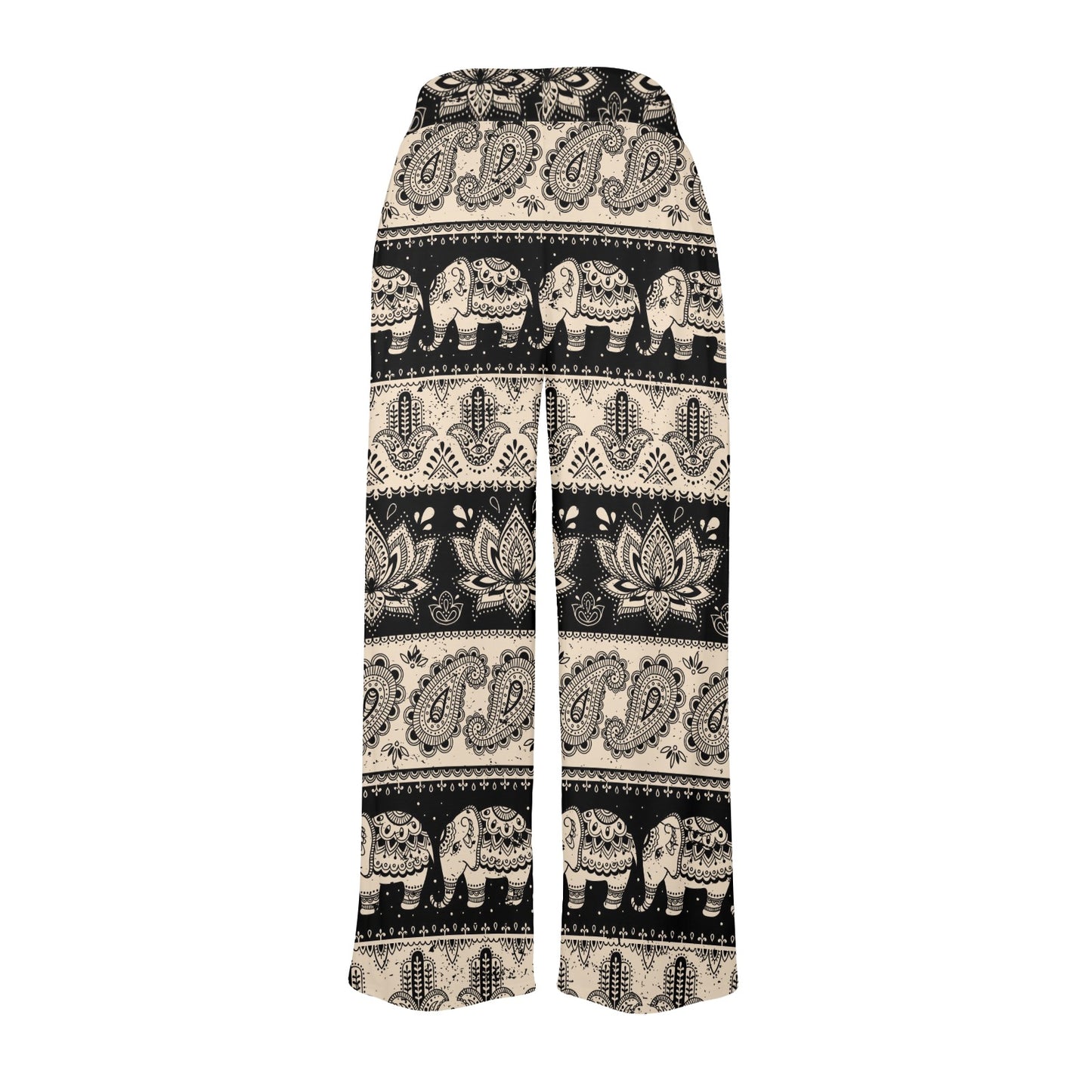 Elephant Hansa Lotus Pattern Women's Wide Leg Lounge Pants
