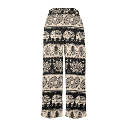 Elephant Hansa Lotus Pattern Women's Wide Leg Lounge Pants