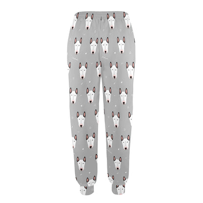 Bull Terrier Head Print Pattern Women's Casual Track Pants