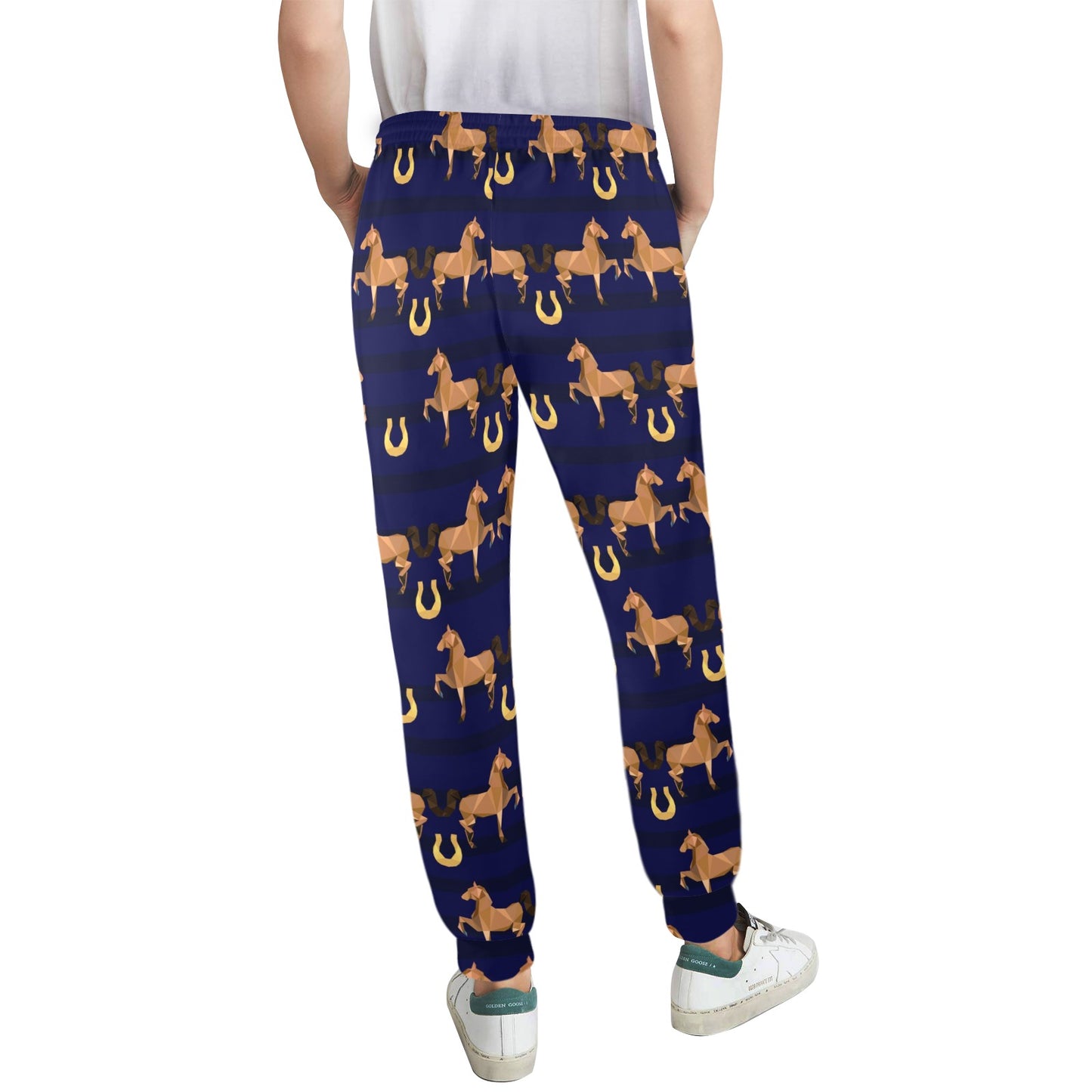 Horse Luxury Themed Pattern Print Women's Casual Track Pants