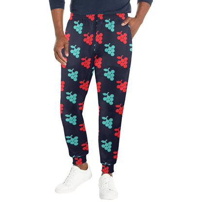Grape Pattern Print Design GP07 Men's Casual Track Pants