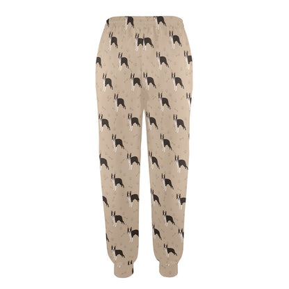 Boston Terrier Pattern Print Design 02 Women's Casual Track Pants