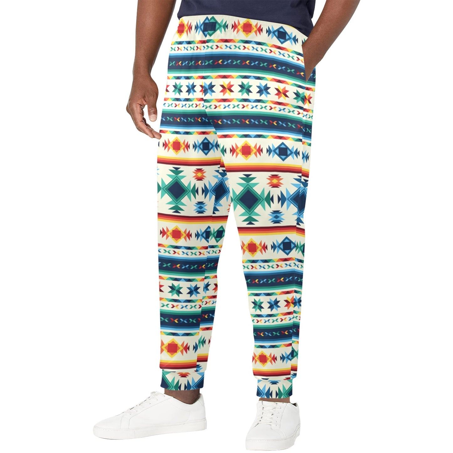 Aztec Pattern Print Design 02 Men's Casual Track Pants