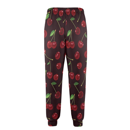 Cherry Fresh Pattern Men's Casual Track Pants