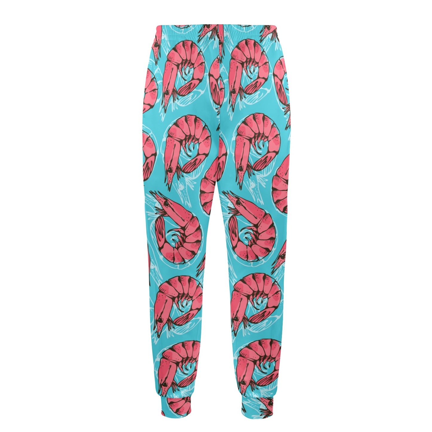 Prawn Pattern Print Design 01 Men's Casual Track Pants