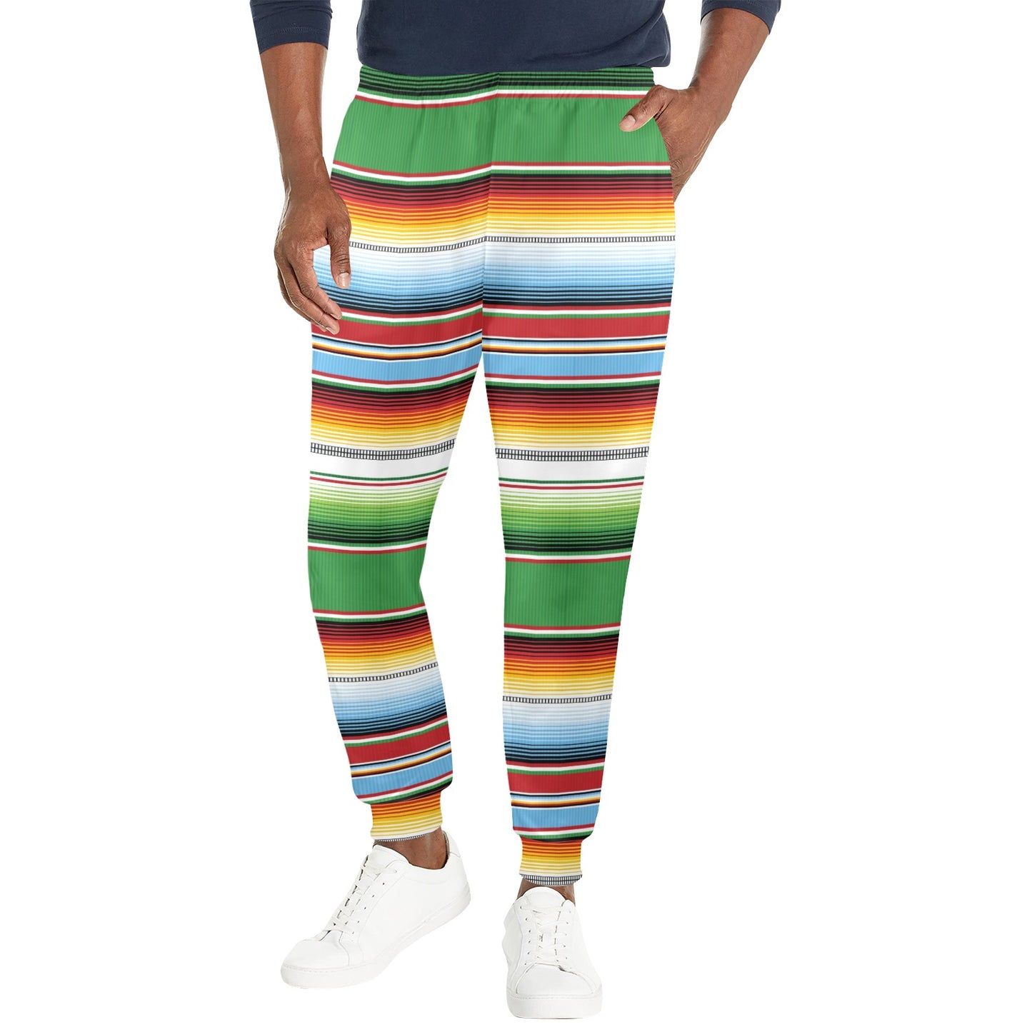 Serape Print Design LKS302 Men's Casual Track Pants