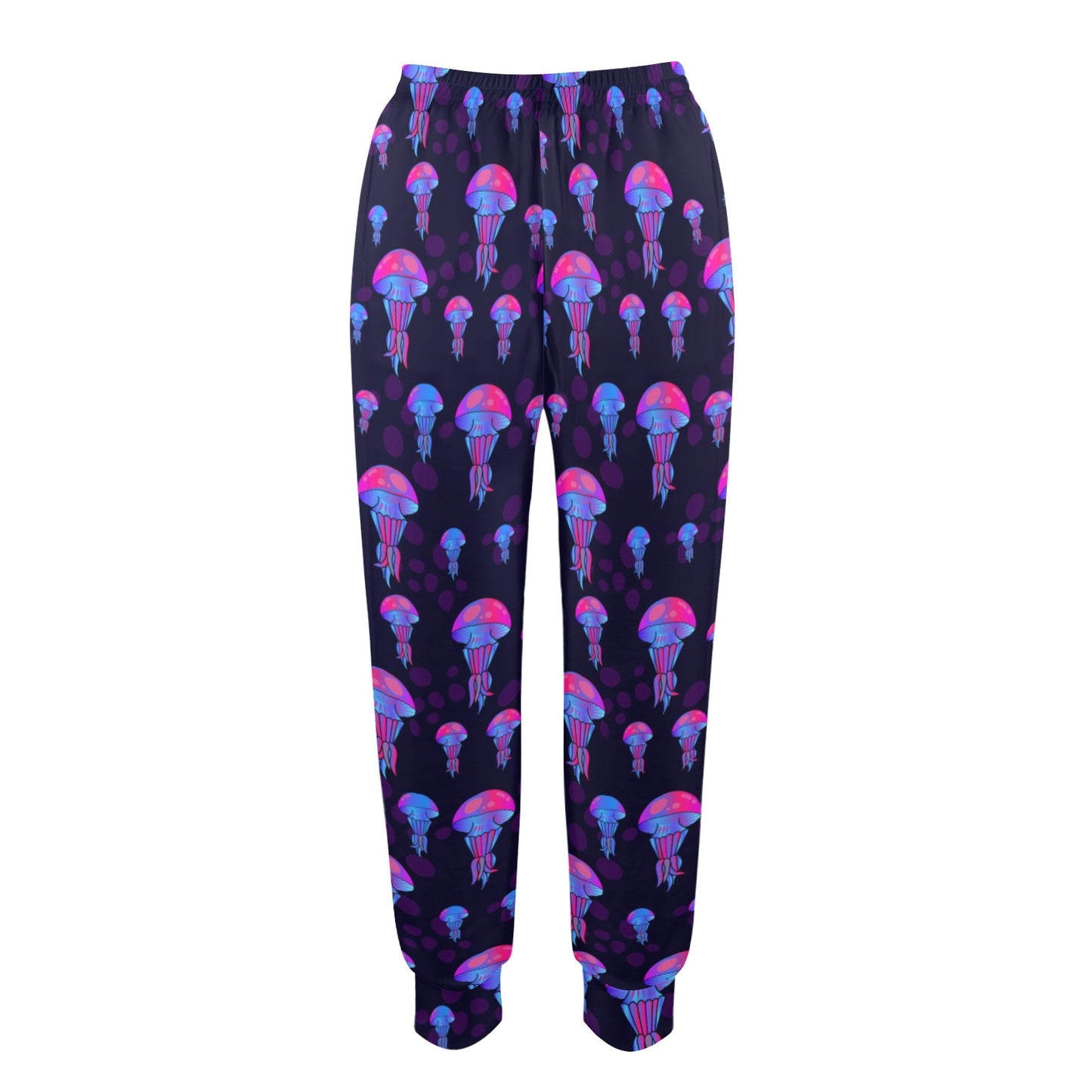 Jellyfish Neon Print Women's Casual Track Pants