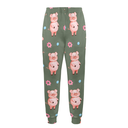 Pig Pattern Print Design 03 Men's Casual Track Pants