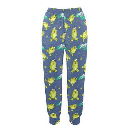 frog Design Print Pattern JJ0230 Women's Casual Track Pants