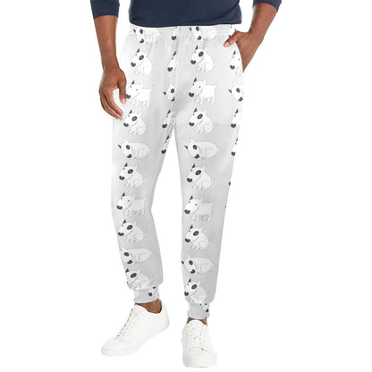 Bull Terrier hand draw Print Pattern Men's Casual Track Pants