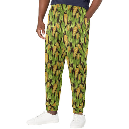 Agricultural Corn cob Print Men's Casual Track Pants
