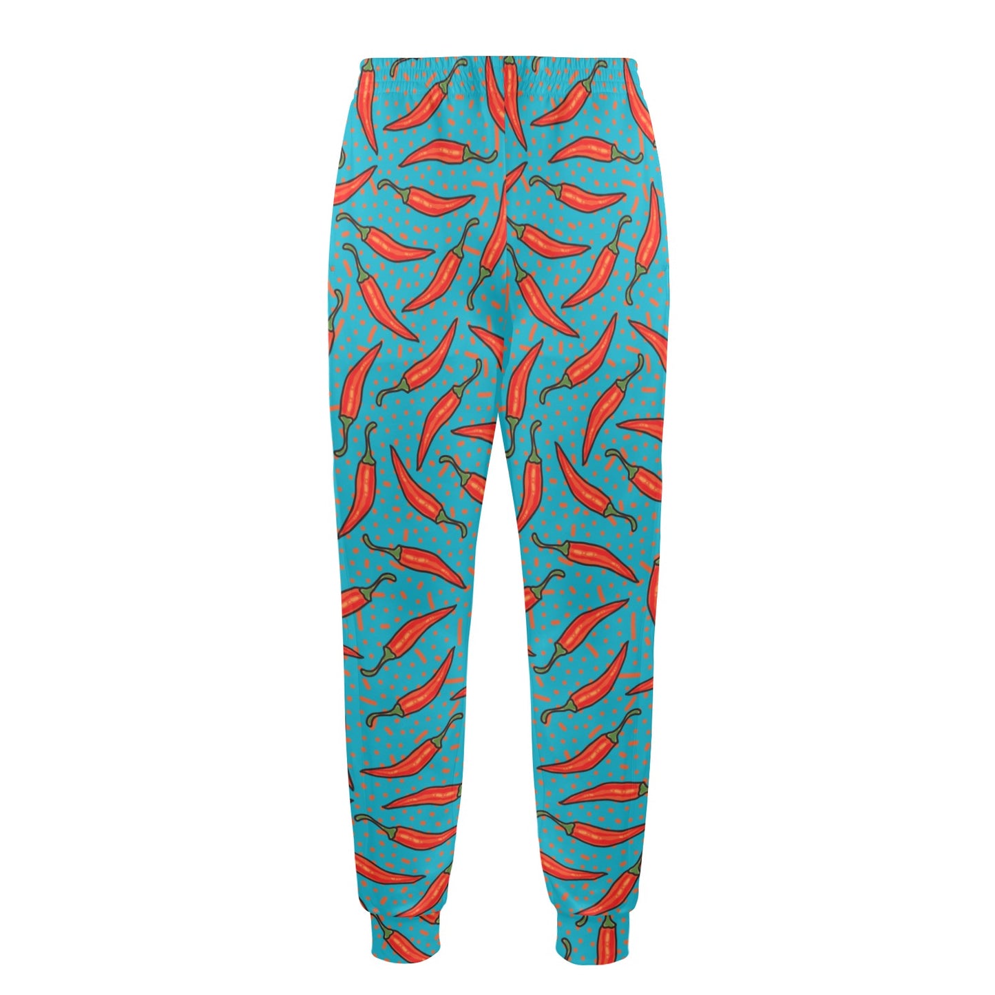Chilli Pepper Pattern Print Design 05 Men's Casual Track Pants