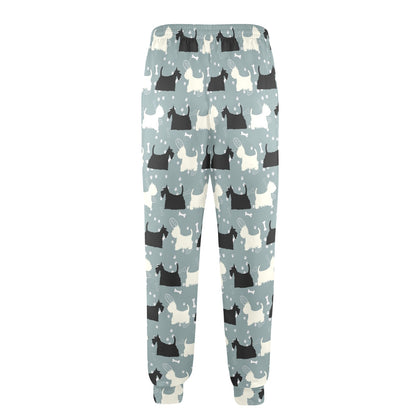 Scottish Terriers Print Design LKS301 Men's Casual Track Pants