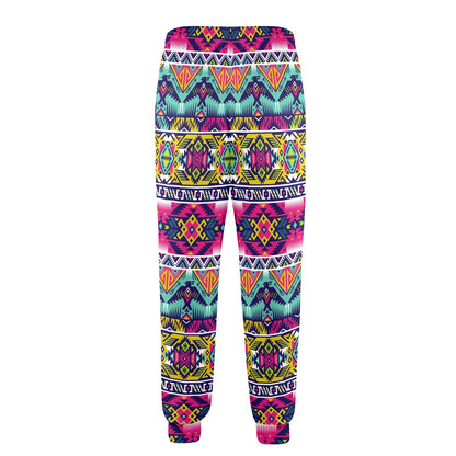 Indian Navajo Color Themed Design Print Men's Casual Track Pants