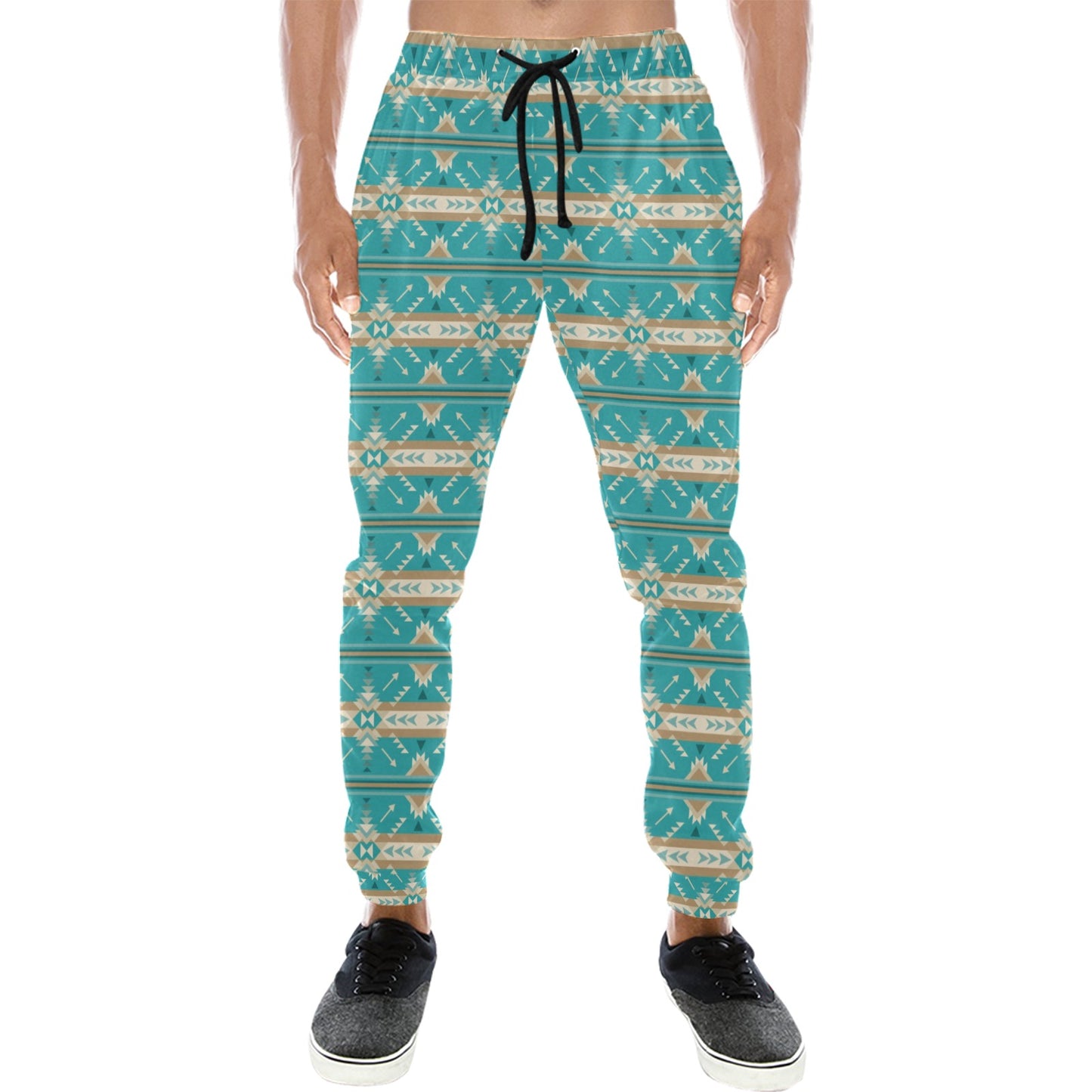 Southwest Native Design Themed Print Men's Sweatpants