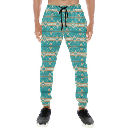 Southwest Native Design Themed Print Men's Sweatpants