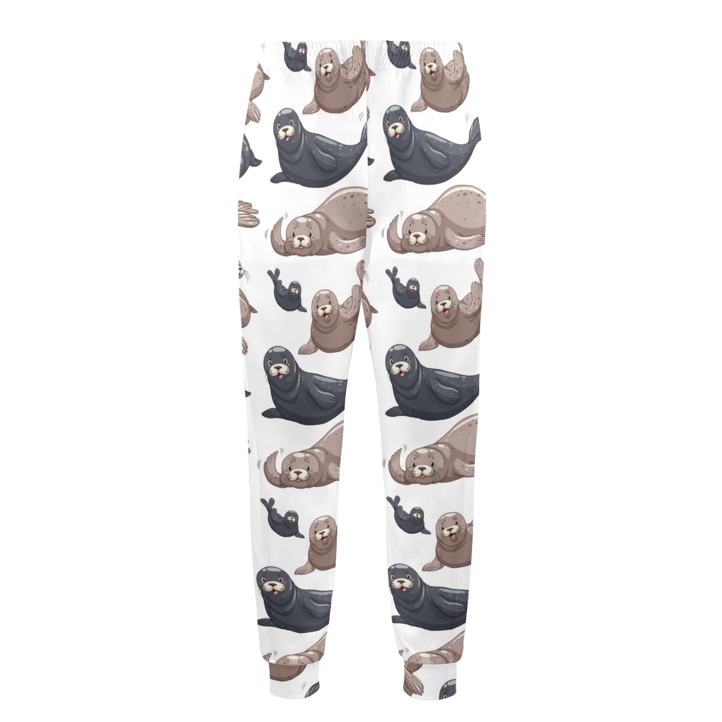 Sea Lion Pattern Print Design 02 Men's Casual Track Pants