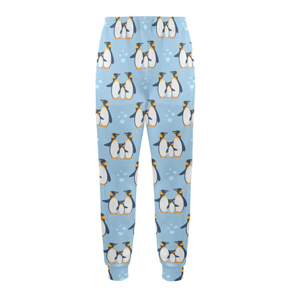 Penguin Pattern Print Design A04 Men's Casual Track Pants