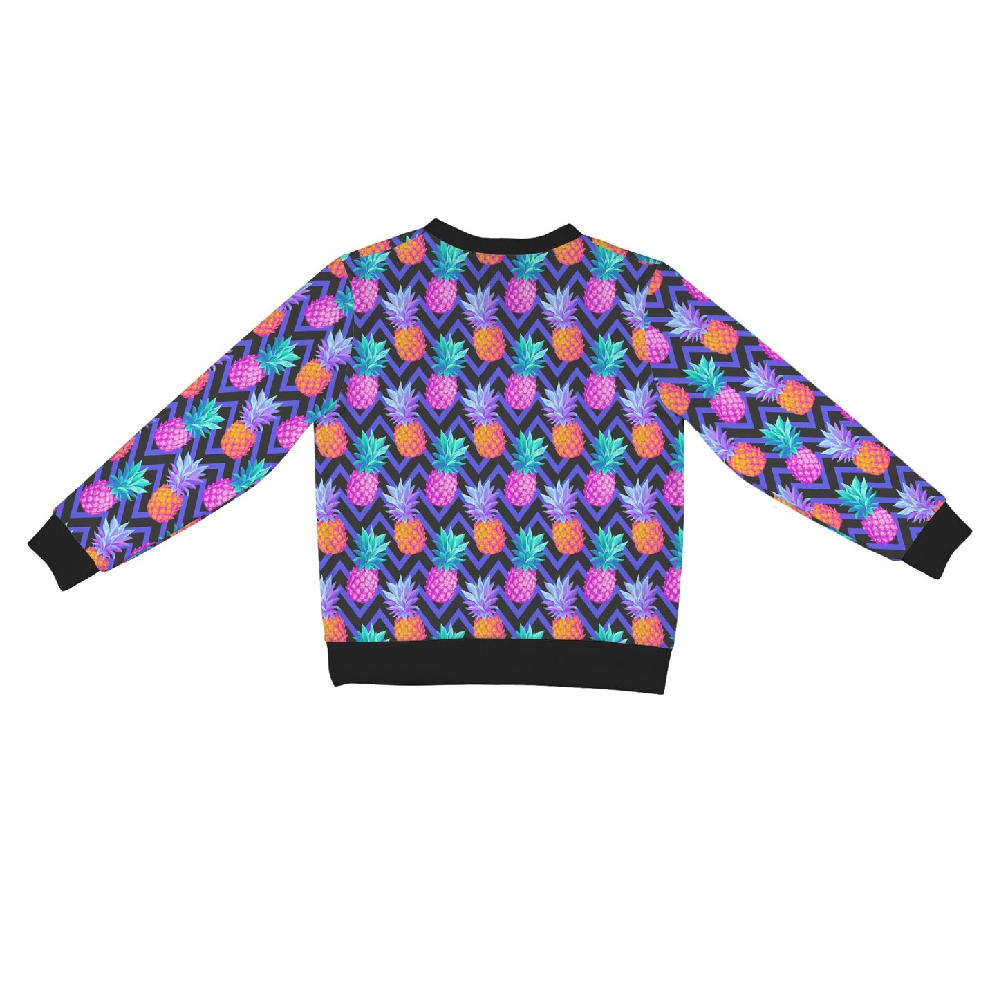 Pineapple Color Art Pattern Women's Cardigan