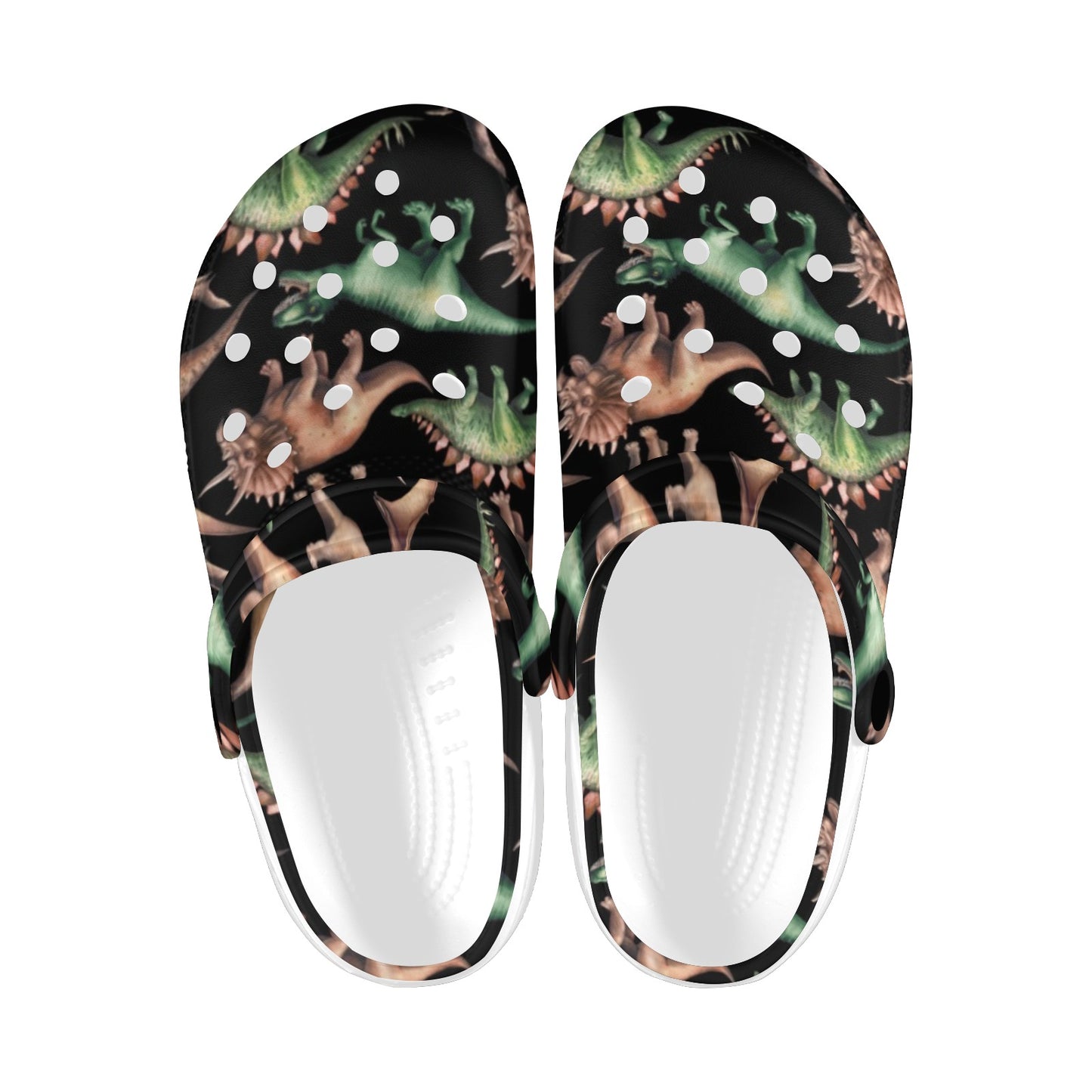 Dinosaur Print Pattern Unisex Clogs Shoes